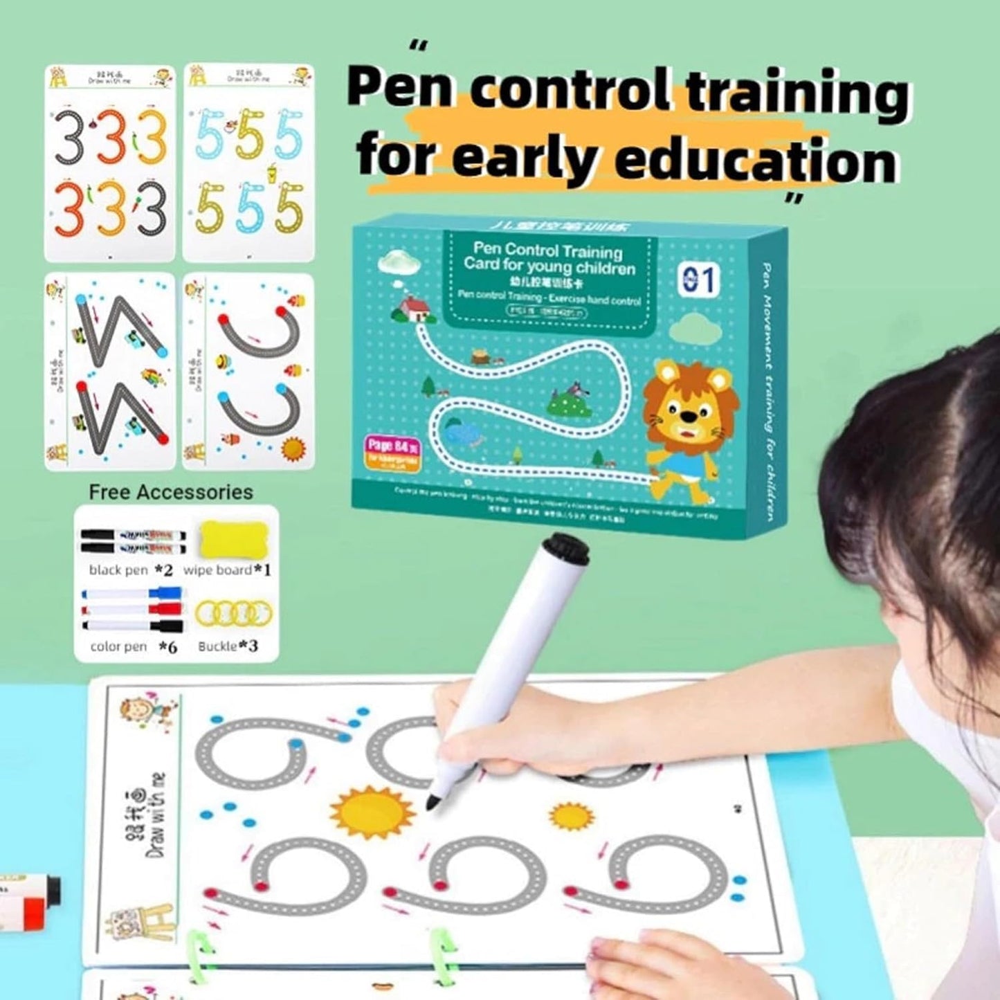 Pen Control Training Exercise Hand Control Book